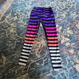 K-Deer 7/8 Sneaker Length Neon Stripe Legging